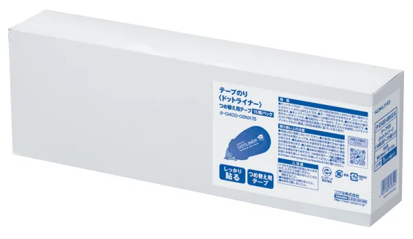 コクヨ ドットライナー テープのりつめ替え用テープ 強粘着 タ-DM400-08用 8.4mm×16m 15個入の商品画像