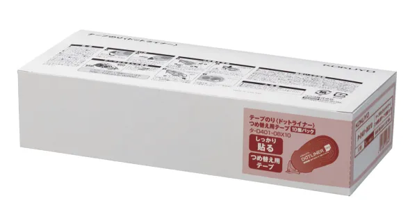 コクヨ ドットライナー テープのりつめ替え用テープ 弱粘着 タ-DM401-08用 8.4mm×16m 10個入の商品画像