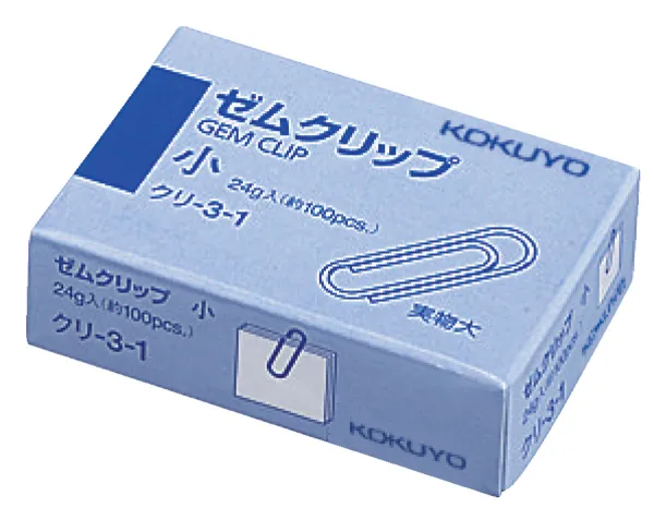 コクヨ ゼムクリップ 小 24g 約100本の商品画像
