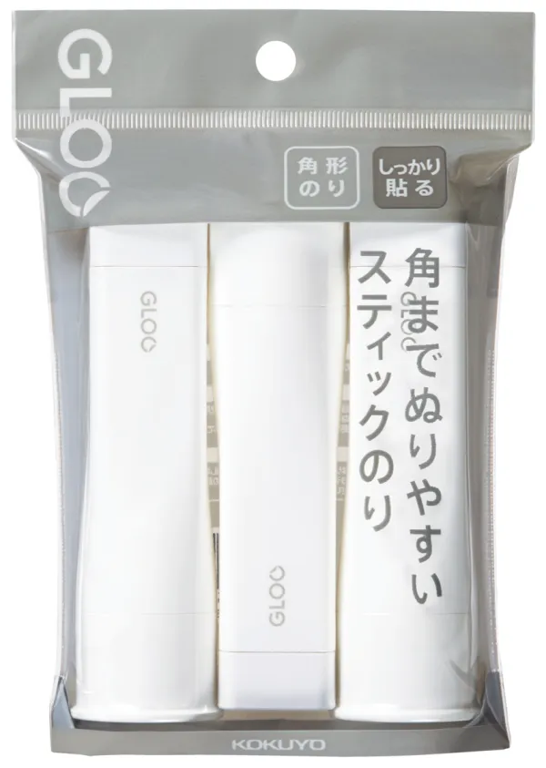 コクヨ グルー スティックのり吊り下げパック しっかり貼る 約22g 3個入の商品画像