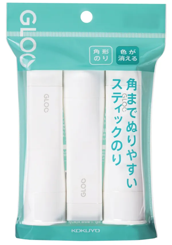 コクヨ グルー スティックのり吊り下げパック 色が消える 約22g 3個入の商品画像