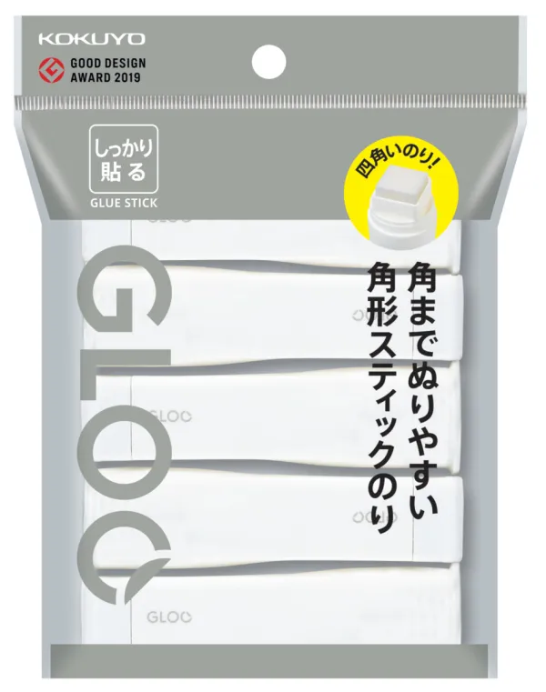 コクヨ グルー スティックのり吊り下げパック しっかり貼る 約10g 5個入の商品画像