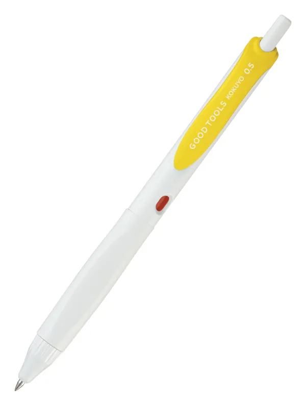 コクヨ グッドツールズ ゲルインクボールペン ゲルインク・黄 0.5mm ノック式の商品画像