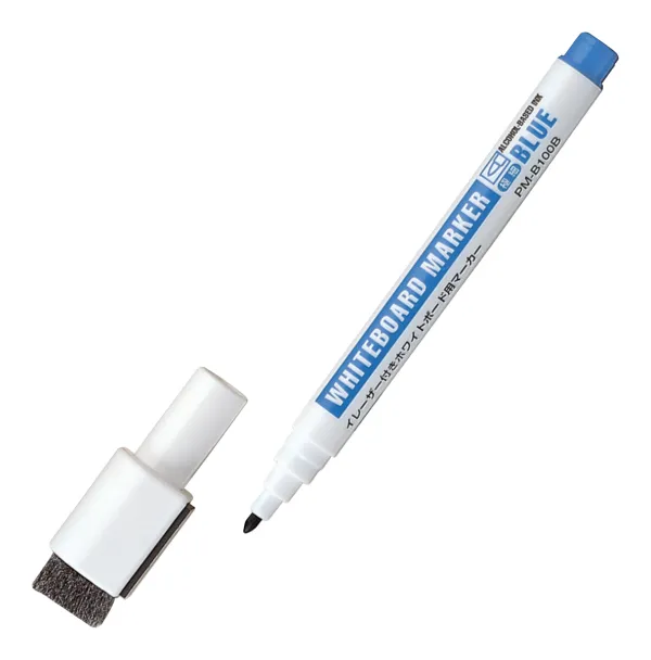 コクヨ イレーザー付きホワイトボード用マーカー 油性インク・アルコール系 極細 青の商品画像