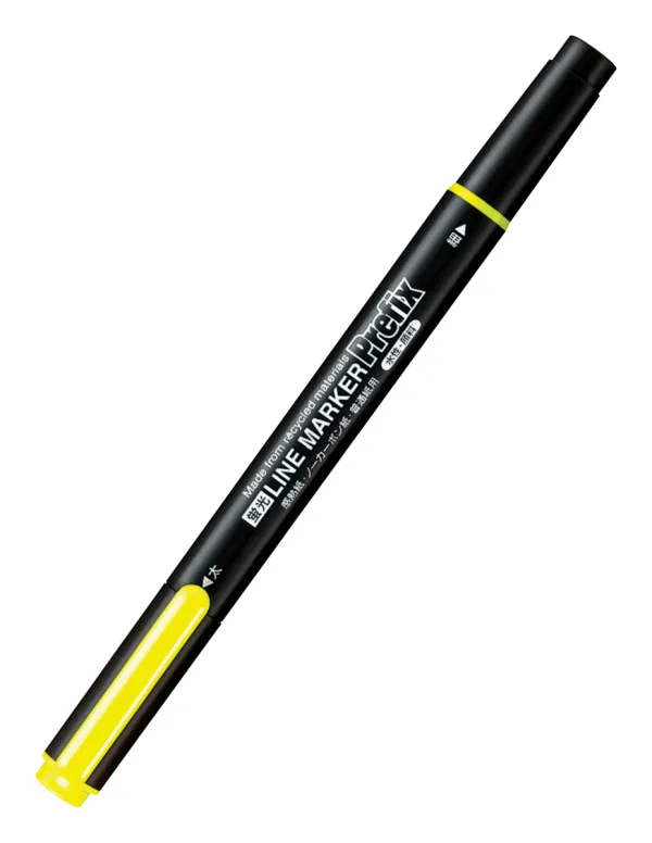 コクヨ プリフィクス ツイン蛍光ＯＡマーカー 水性インク 中字角芯/細字 黄の商品画像