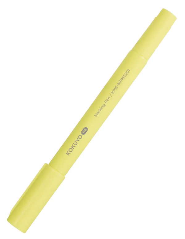 コクヨ KOKUYO ME マーキングペン 水性インク 中字角芯/極細 ソフトイエロー/イエローグレーの商品画像