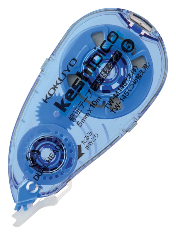 コクヨ ケシピコ 修正テープ つめ替えタイプ 5mm×10m 青の商品画像