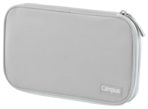 コクヨ キャンパス ノートのように開くペンケース 外寸法/W138×D30×H210mm グレーの商品画像