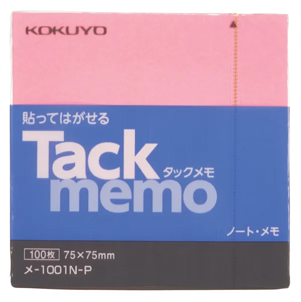 コクヨ ノートタイプタックメモ 75×75ｍｍ 100枚 ピンクの商品画像
