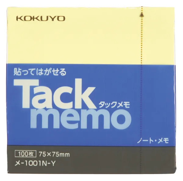 コクヨ ノートタイプタックメモ 75×75ｍｍ 100枚 黄の商品画像