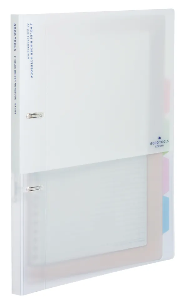 コクヨ グッドツールズ 2穴ルーズリーフバインダー A4-S 100枚収容 ホワイトの商品画像