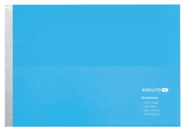 コクヨ KOKUYO ME ノートブック B5ハーフ B罫・6mm 50枚 プールブルーの商品画像