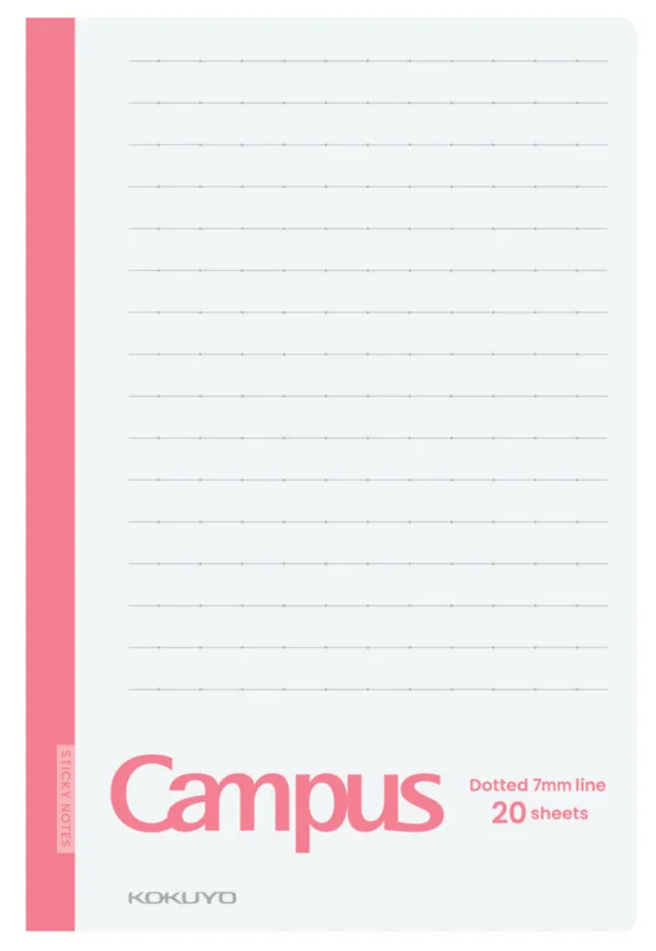 コクヨ キャンパス 教科書やプリントにもっと書き足せるノートふせん 153×105ｍｍ ドットA罫・7mm 20枚の商品画像