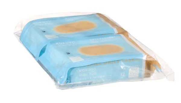 コクヨ 流せるトイレのお掃除シート <KOKUYO HibiFull>(大判厚手・そのまま使えるシールタイプ・せっけん・12枚)2個入りの商品画像